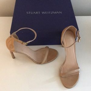 Stuart Weitzman Nudist beige sandal heel